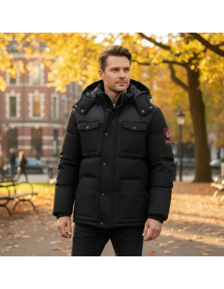 Kurtka męska geographical norway bareda db black men 096 black (wy3882h/gn-noir)