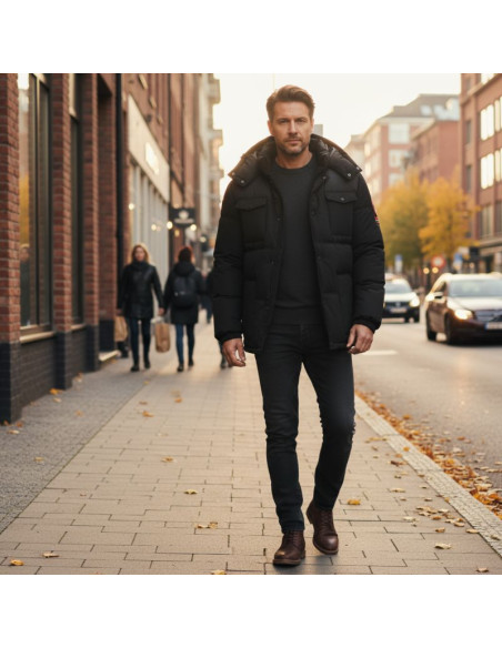 Kurtka męska geographical norway bareda db black men 096 black (wy3882h/gn-noir)