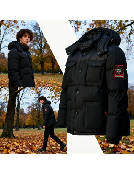 Kurtka męska geographical norway bareda db black men 096 black (wy3882h/gn-noir)