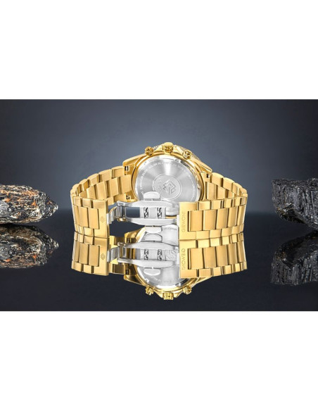 Zegarek męski giewont chronograph sapphire złoto zielony gw3520-b6