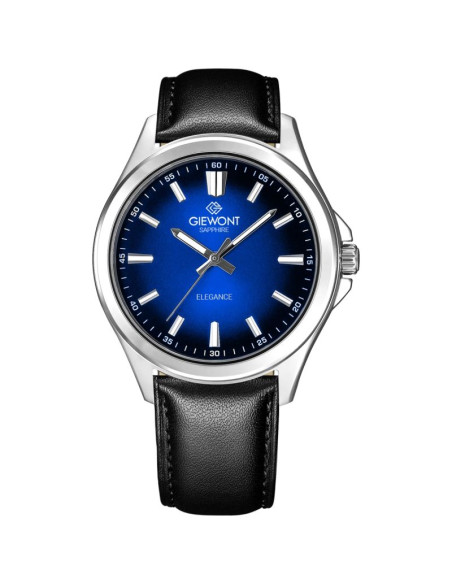 Zegarek męski giewont elegance sapphire czarno niebieski gw5160-a3
