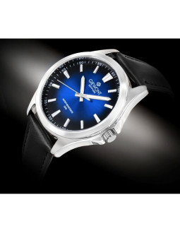 Zegarek męski giewont elegance sapphire czarno niebieski gw5160-a3 2