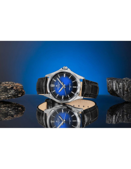 Zegarek męski giewont elegance sapphire czarno niebieski gw5160-a6