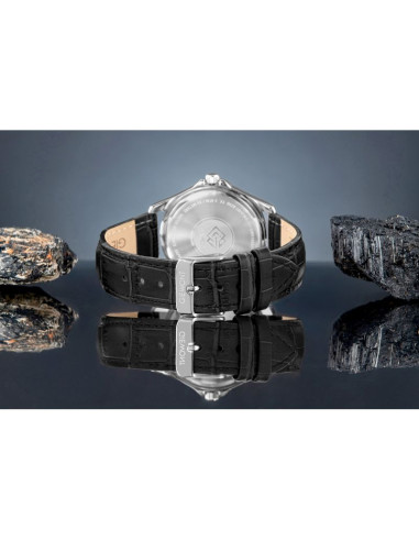 Zegarek męski giewont elegance sapphire czarno niebieski gw5160-a6