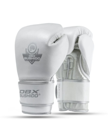 Rękawice bokserskie ze skóry naturalnej wielowarstwowe wypełnienie - platinum - legacy series | dbx bushido