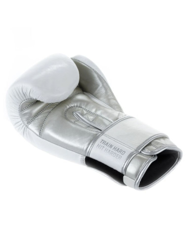 Rękawice bokserskie ze skóry naturalnej wielowarstwowe wypełnienie - platinum - legacy series | dbx bushido