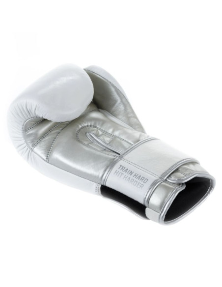 Rękawice bokserskie ze skóry naturalnej wielowarstwowe wypełnienie - platinum - legacy series | dbx bushido