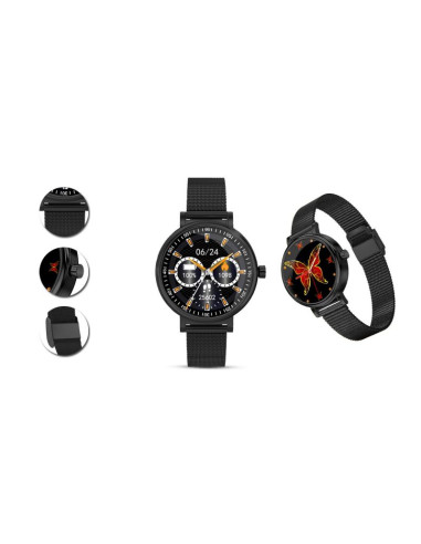 Zegarek damski rubicon smartwatch rnbe64-3 black