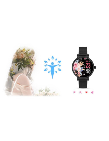 Zegarek damski rubicon smartwatch rnbe64-3 black