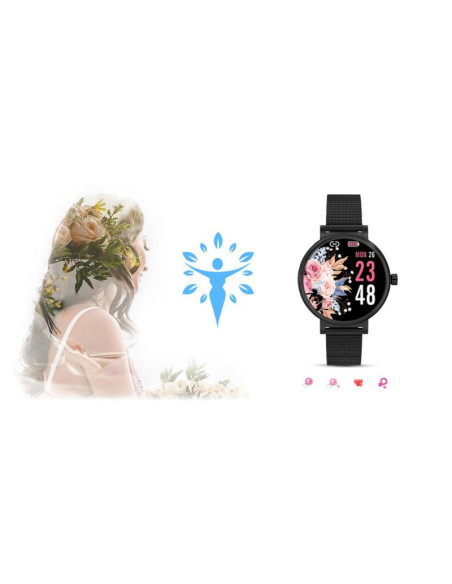 Zegarek damski rubicon smartwatch rnbe64-3 black