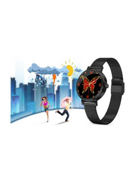 Zegarek damski rubicon smartwatch rnbe64-3 black