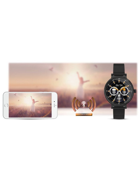 Zegarek damski rubicon smartwatch rnbe64-3 black