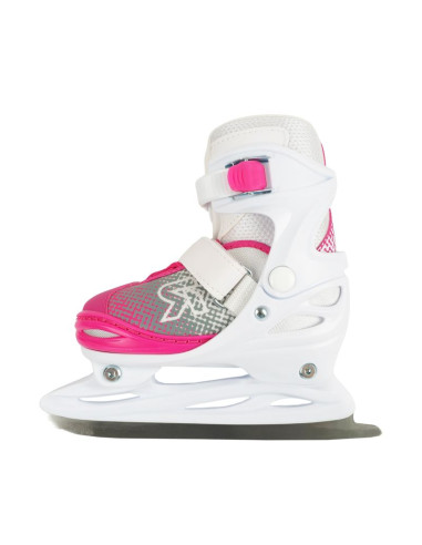 Łyżwy roces jokey ice x biało-różowe 450746 001