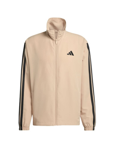 Dres męski adidas sportswear basic 3-stripes woven beżowy jx3149