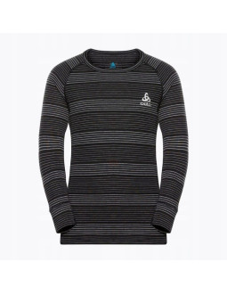 Zestaw bielizny dziecięcej odlo set long active warm eco set roz. 104cm czarno-szary