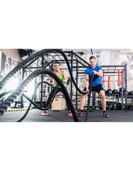 Lina treningowa "battle rope" do cross treningu 35mm 15m