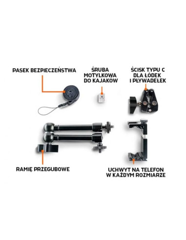 Uchwyt mocujący telefon deeper smartphone mount kayak&boat