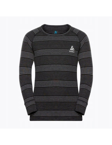 Zestaw bielizny dziecięcej odlo set long active warm eco set roz. 164cm czarno-szary