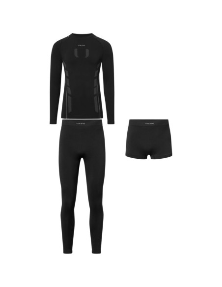 Bielizna termoaktywna męska viking eiger 2.0 czarno-szara 500-27-3361-0908