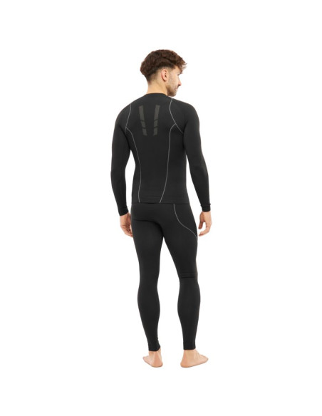 Bielizna termoaktywna męska viking eiger 2.0 czarno-szara 500-27-3361-0908