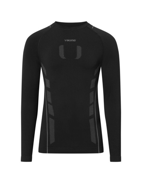Bielizna termoaktywna męska viking eiger 2.0 czarno-szara 500-27-3361-0908