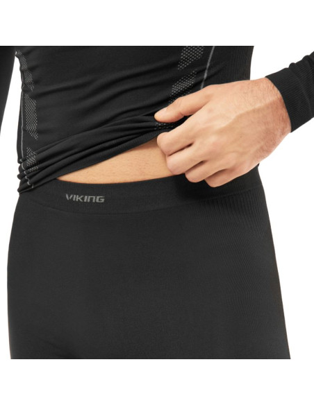 Bielizna termoaktywna męska viking eiger 2.0 czarno-szara 500-27-3361-0908