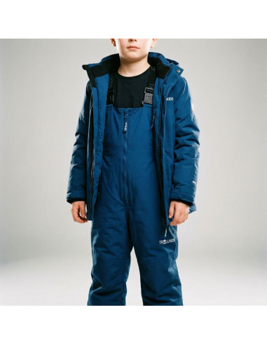 Spodnie narciarskie dla dziewczynki/chłopca trollkids kids nordkapp pants zimowe sportowe granatowe (902-142)