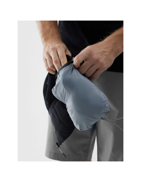 Kamizelka męska do biegania w terenie z wypełnieniem primaloft black eco 4f