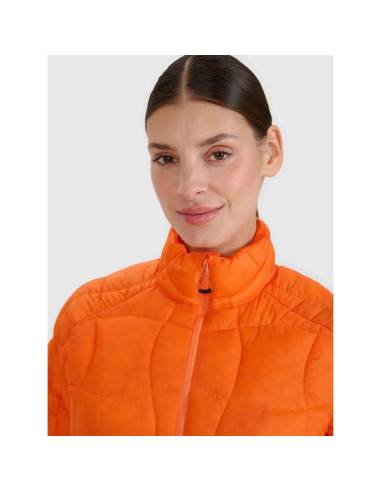 Kurtka puchowa trekkingowa z wypełnieniem primaloft silver damska 4f 4fwss25tdjaf531-70s