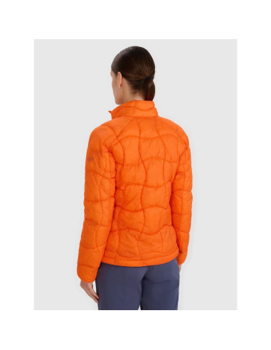 Kurtka puchowa trekkingowa z wypełnieniem primaloft silver damska 4f 4fwss25tdjaf531-70s