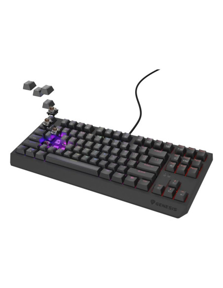 Genesis thor 230 tkl klawiatura gaming usb qwerty us english czarny