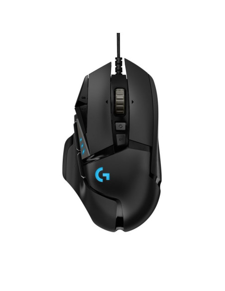 Mysz logitech g502 gaming hero eu 910-005471 (optyczna  16000 dpi  kolor czarny)