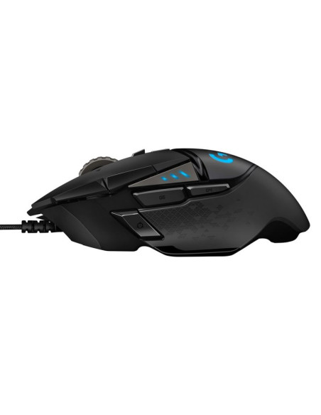 Mysz logitech g502 gaming hero eu 910-005471 (optyczna  16000 dpi  kolor czarny)