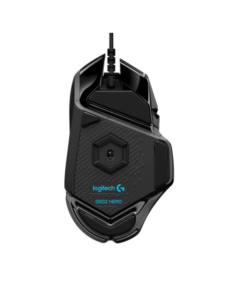 Mysz logitech g502 gaming hero eu 910-005471 (optyczna  16000 dpi  kolor czarny)