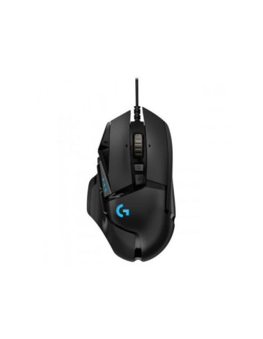 Mysz logitech g502 gaming hero eu 910-005471 (optyczna  16000 dpi  kolor czarny)