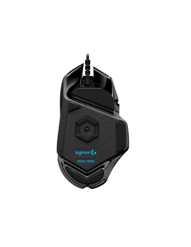 Mysz logitech g502 gaming hero eu 910-005471 (optyczna  16000 dpi  kolor czarny)