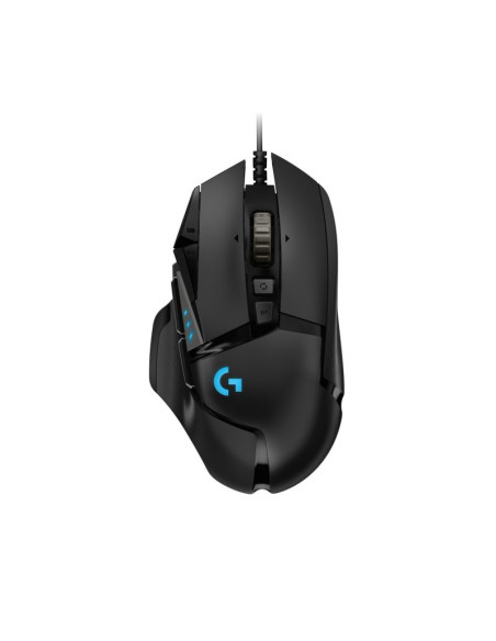 Mysz logitech g502 gaming hero eu 910-005471 (optyczna  16000 dpi  kolor czarny)