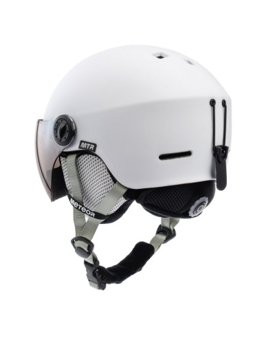 Kask narciarski meteor falven s 53-55 cm biały