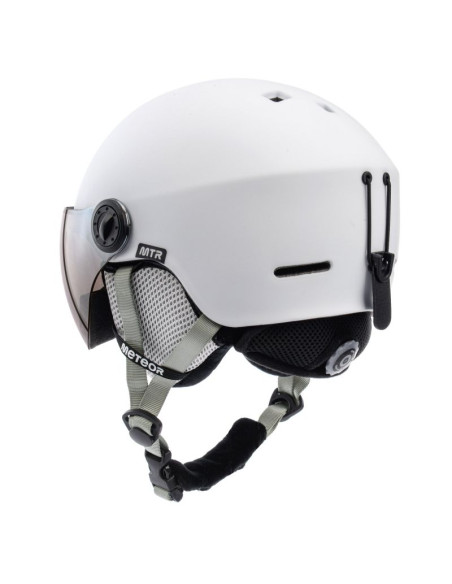 Kask narciarski meteor falven s 53-55 cm biały