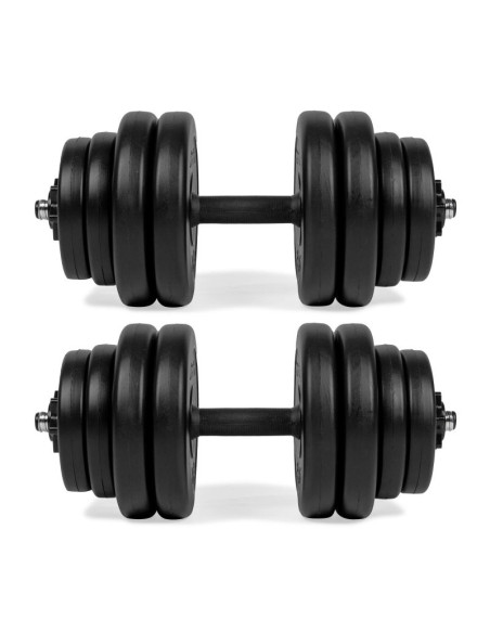 Virtufit regulowany zestaw hantli - winyl - 2 x 14 kg