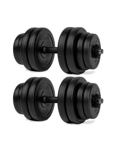 Virtufit regulowany zestaw hantli - winyl - 2 x 14 kg