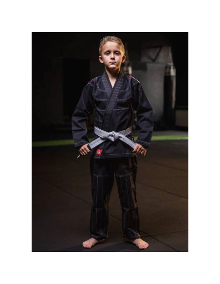 Kimono / gi do bjj dla dzieci czarne + pas gratis - x-series m0