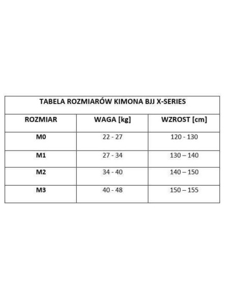 Kimono / gi do bjj dla dzieci czarne + pas gratis - x-series m0