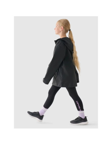 Kurtka przejściowa przeciwdeszczowa z gumową powłoką dziecięca 4f junior 4fjwss24tjacu217-20s