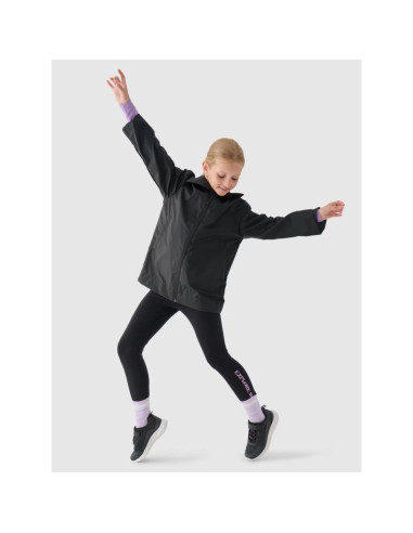 Kurtka przejściowa przeciwdeszczowa z gumową powłoką dziecięca 4f junior 4fjwss24tjacu217-20s