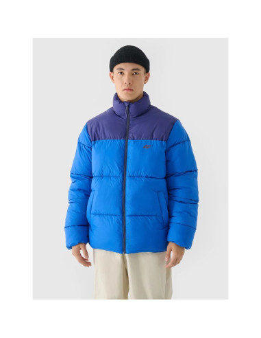 Kurtka zimowa puchowa z syntetycznym wypełnieniem męska 4f 4fwaw24tdjam485-36s