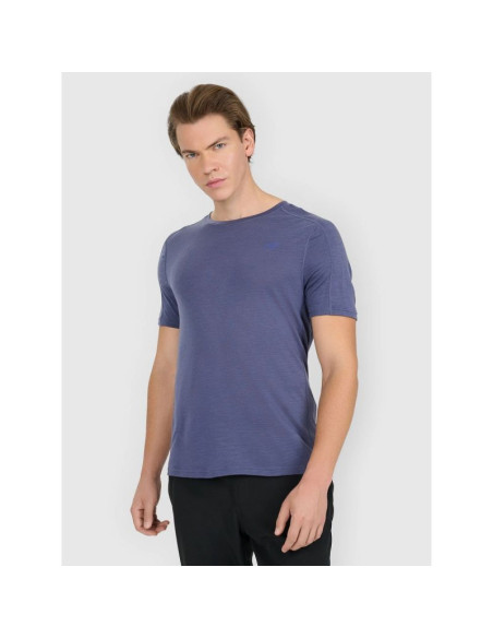 Koszulka trekkingowa z wełną merino męska 4f 4fwaw25tftsm1526-32s