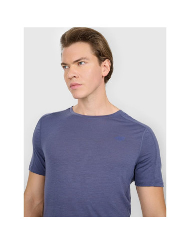 Koszulka trekkingowa z wełną merino męska 4f 4fwaw25tftsm1526-32s