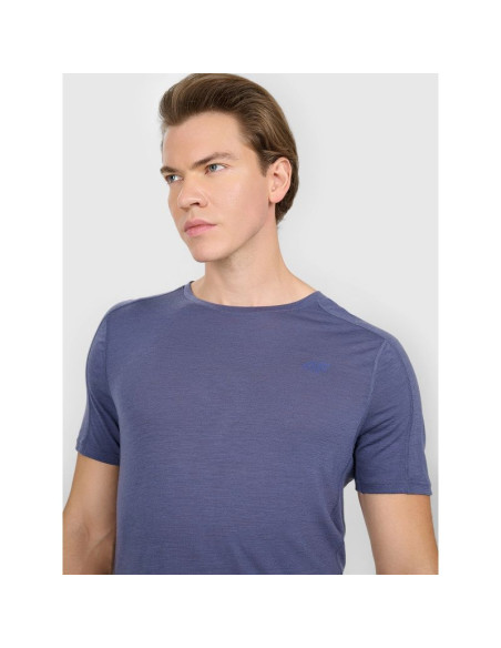 Koszulka trekkingowa z wełną merino męska 4f 4fwaw25tftsm1526-32s