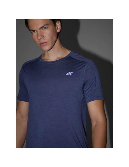 Koszulka trekkingowa z wełną merino męska 4f 4fwaw25tftsm1526-32s